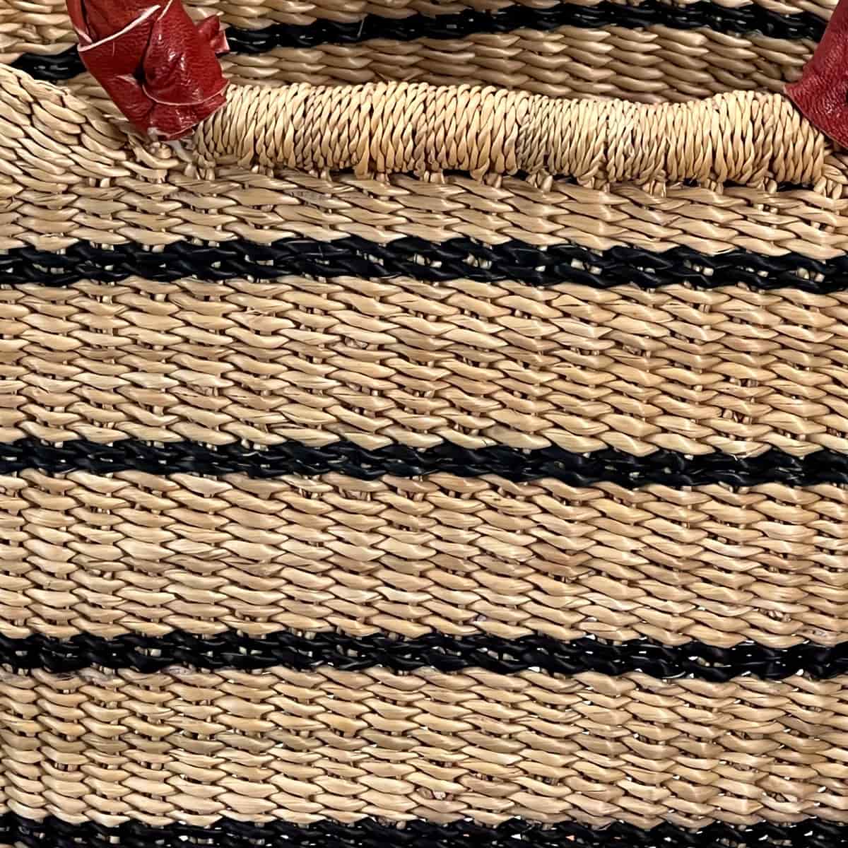 Small Shopping Tote woven detail