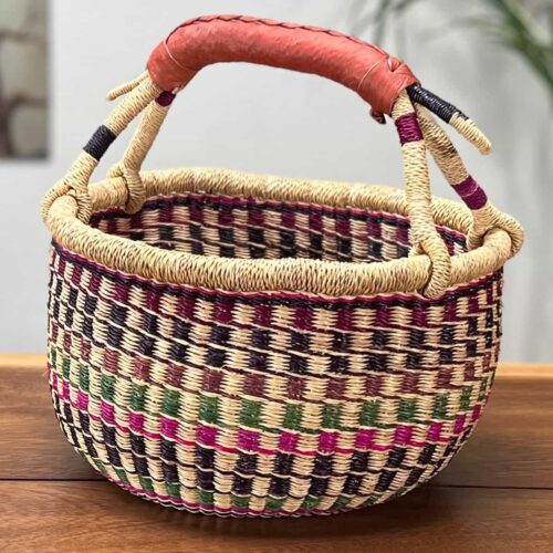 Medium Round African Market Basket